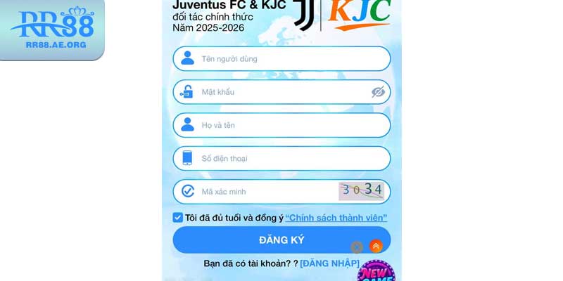 RR88 🏆 Link Vào Trang Chủ RR88.COM Vuýp 🎉 Đăng Ký Thưởng +88K 19 Điền đầy đủ thông tin vào form đăng ký RR88